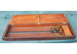 VERY RARE Scottish Long Arm Protractor by Alex Mabon & Sons