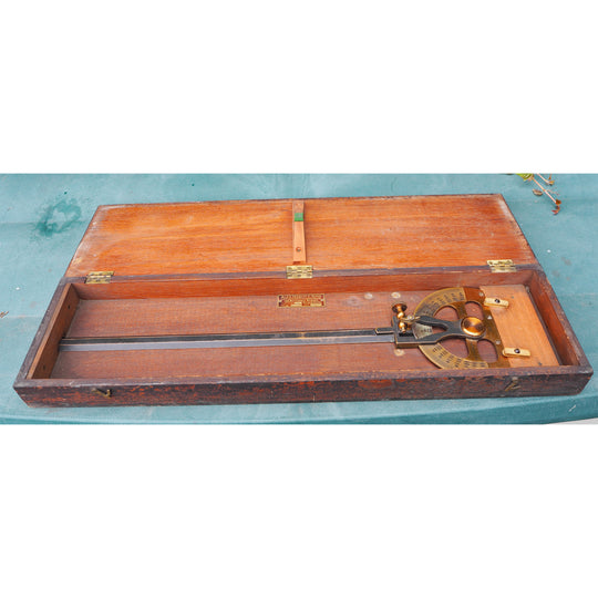 VERY RARE Scottish Long Arm Protractor by Alex Mabon & Sons