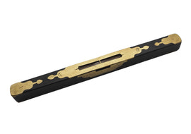 19th Century Ebony & Fancy Brass Inlaid Scottish Level