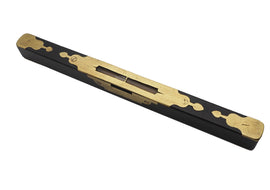 19th Century Ebony & Fancy Brass Inlaid Scottish Level