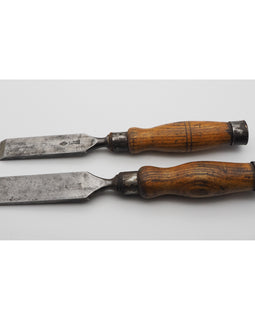 2 Good Heavy Duty Mortice Chisels by Sorby & Hildick