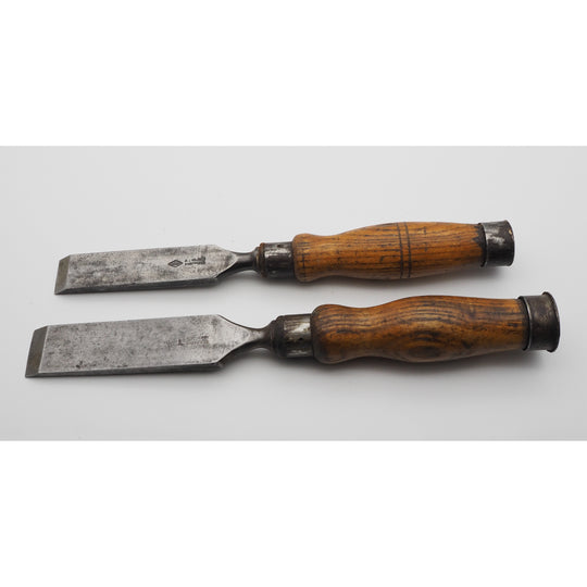 2 Good Heavy Duty Mortice Chisels by Sorby & Hildick