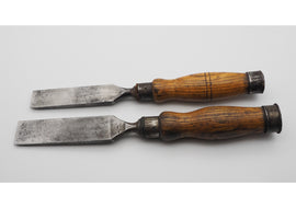 2 Good Heavy Duty Mortice Chisels by Sorby & Hildick