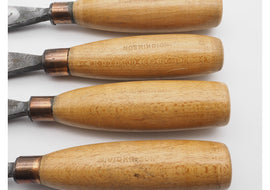 Set of Four J. B. Addis Sow-back Carving Gouges