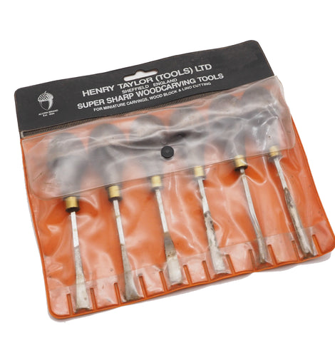 Set of 6 Gents Carving Chisels by Henry Taylor
