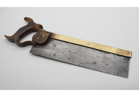 19th Century Sorby 12" Brass Bck Tenon Saw