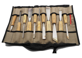 Superb Roll of 11 Pfeil Swiss Carving Chisels