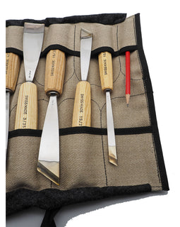 Superb Roll of 11 Pfeil Swiss Carving Chisels