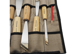 Superb Roll of 11 Pfeil Swiss Carving Chisels