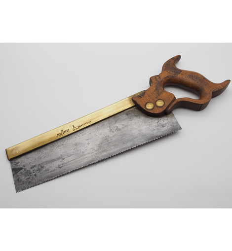 19th Century Robt Sorby Brass Backed Tenon Saw
