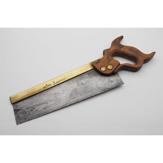 19th Century Robt Sorby Brass Backed Tenon Saw