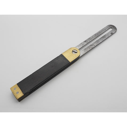 Early Ebony & Brass Stock Angle Bevel