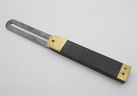 Early Ebony & Brass Stock Angle Bevel