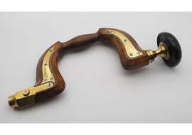 Really Nice Brass Inlaid Beech Brace by Moulson Brothers