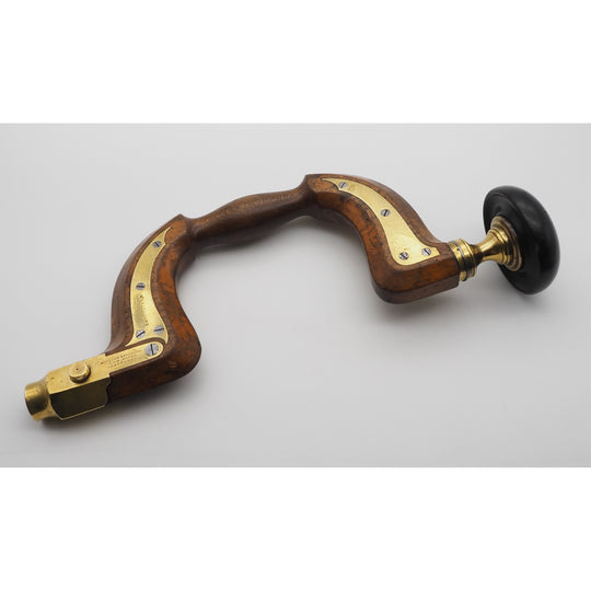 Really Nice Brass Inlaid Beech Brace by Moulson Brothers