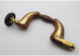 Really Nice Brass Inlaid Beech Brace by Moulson Brothers
