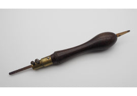 Early Rosewood & Brass Pad Saw and Blade