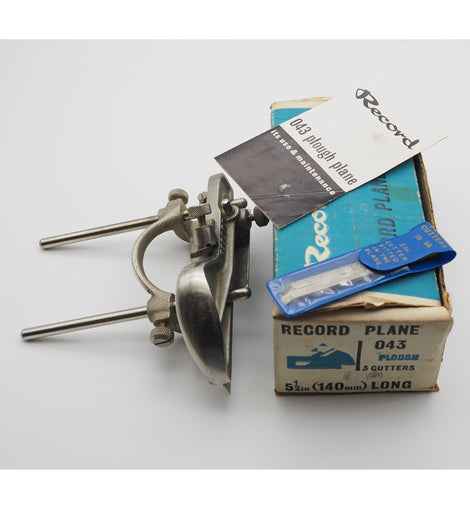 Good Clean Record Sheffield No. 043 Rebate Plane. Boxed