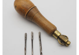 19th Century Boxwood & Brass Tool Pad