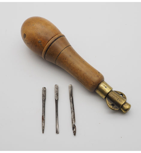 19th Century Boxwood & Brass Tool Pad