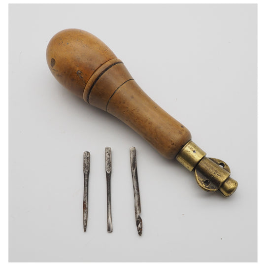 19th Century Boxwood & Brass Tool Pad