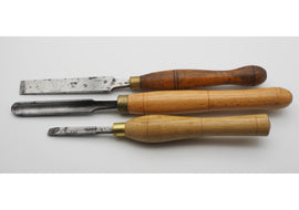 3 Good Vintage Turning Chisels