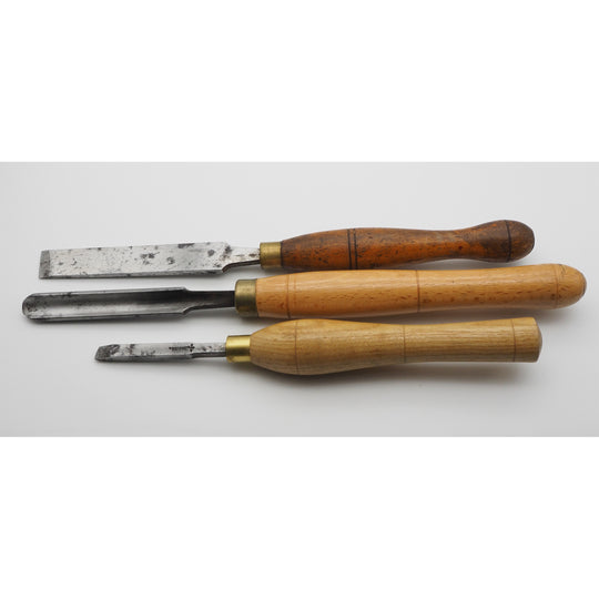 3 Good Vintage Turning Chisels