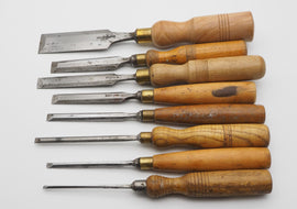 8 Good Vintage Bevel-Edged Chisels. Marples & Sorby