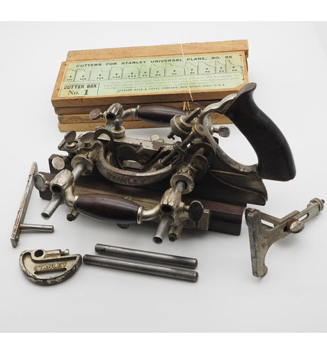 Early 1900's Stanley USA No. 55 Combination Plane. Complete