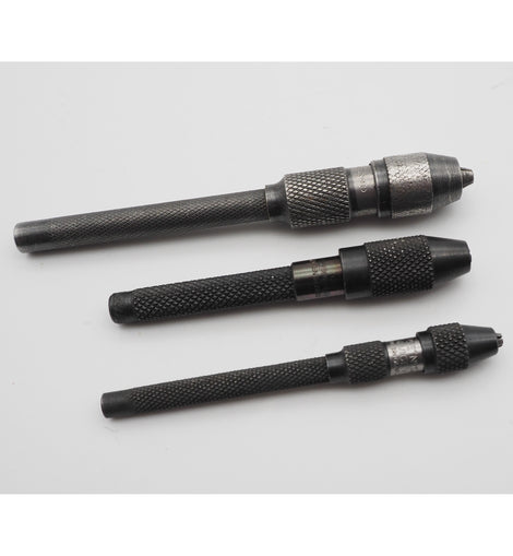 3 Good Engineers or Modelmakers Hand Drills or Pin Vices
