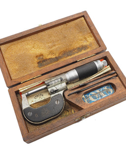 Etalon Switzerland Micrometer in Original Wooden Box