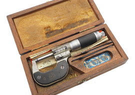 Etalon Switzerland Micrometer in Original Wooden Box