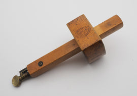 VERY RARE Boxwood Mortice Gauge by Mathieson