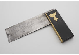 Good Ebony & Brass Small Square