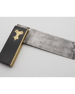 Good Ebony & Brass Small Square