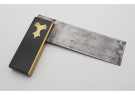 Good Ebony & Brass Small Square