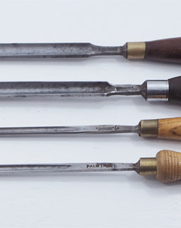 4x Small Size Paring Gouges - Tool Bazaar