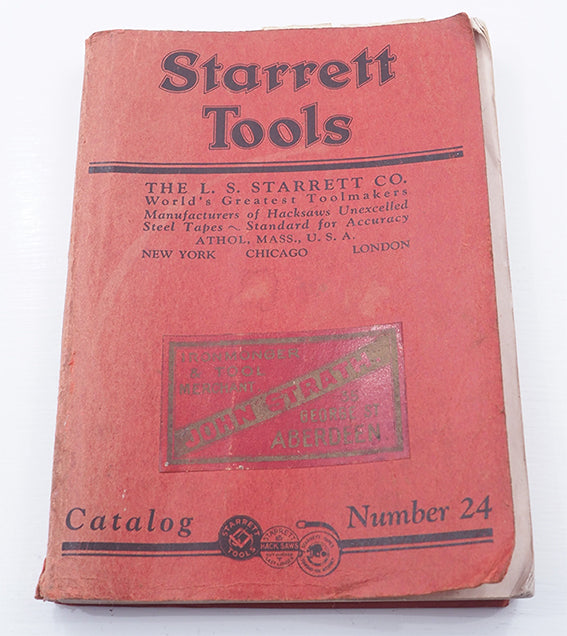 Original 1927 Starrett USA Tools Catalogue - Tool Bazaar