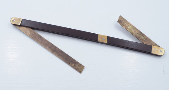 Rosewood and Brass Double Angle Bevel