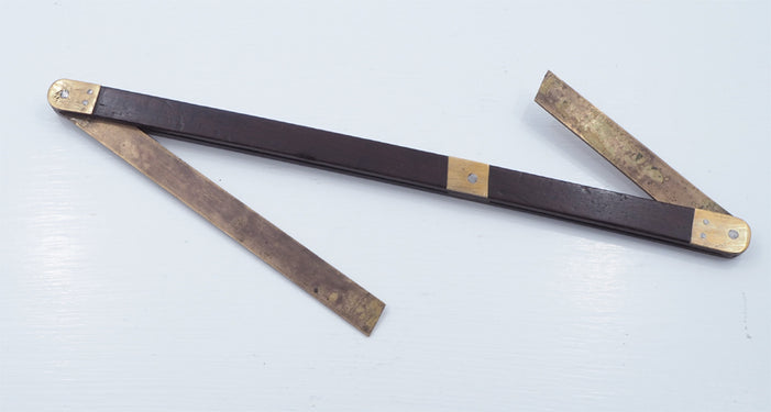 Rosewood and Brass Double Angle Bevel - Tool Bazaar