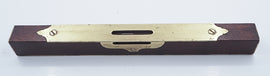 Superb Scottish Fancy Brass Inlaid Level - Tool Bazaar