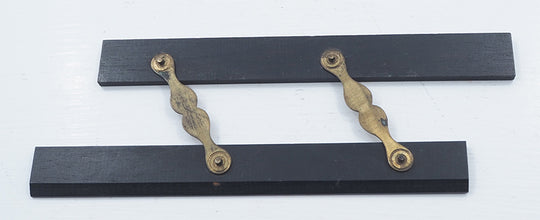 6" Ebony and Brass Parallel Rule