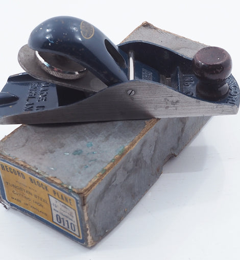 Early Record Sheffield No. 0110 Boxed Block Plane - Tool Bazaar