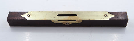 Good Scottish Fancy Brass Inlaid Level - Tool Bazaar