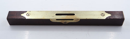 Good Scottish Fancy Brass Inlaid Level