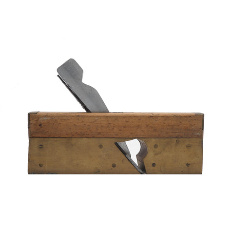 Decorative Beech and Brass Skew Rebate Plane