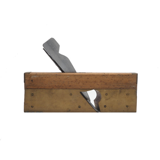 Decorative Beech and Brass Skew Rebate Plane