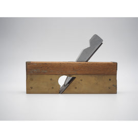 Decorative Beech and Brass Skew Rebate Plane