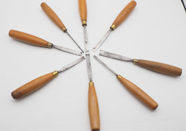 Set of 8 Carving Chisels by Henry Taylor