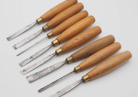 Set of 8 Carving Chisels by Henry Taylor